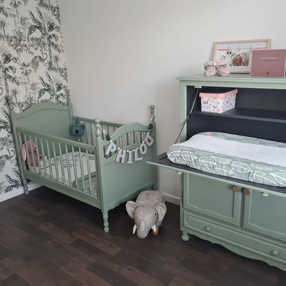 babykamer groen 