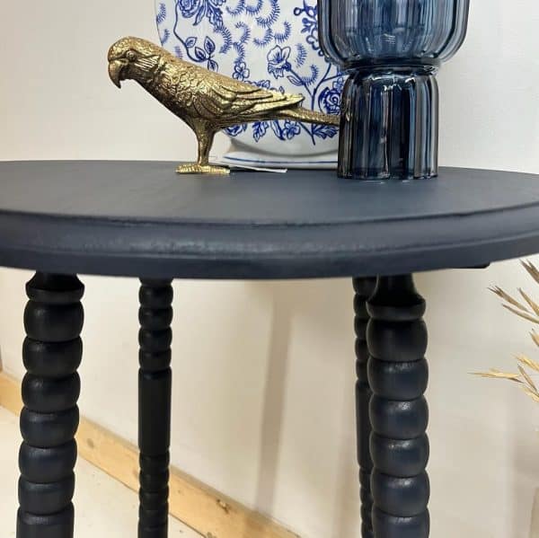 bijzettafel plantentafel donkerblauw midnight blue fusion mineral paint meubelverf