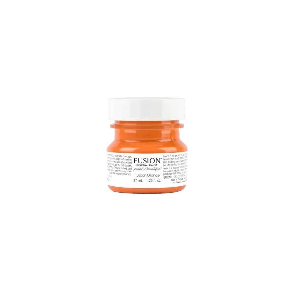 fusion mineral paint-tuscanorange-tester