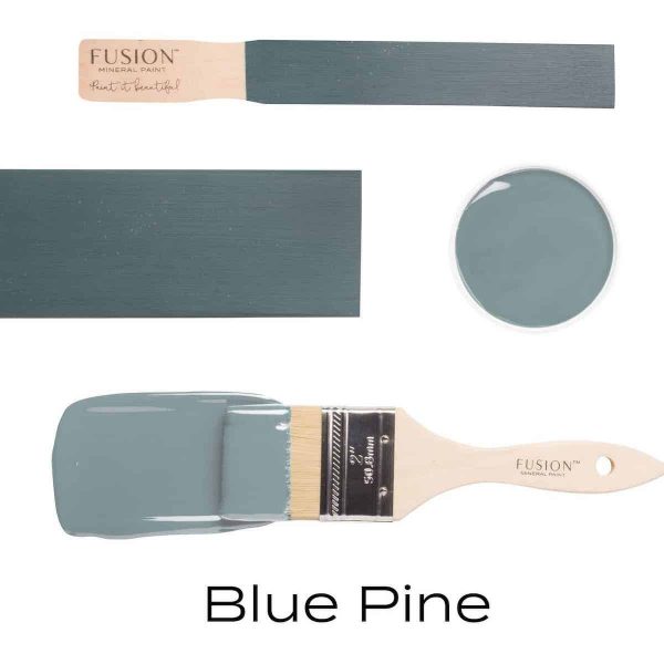 fusion paint meubelverf kwast en kleur blue pine