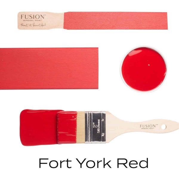 fusion paint meubelverf kwast en kleur fort york red