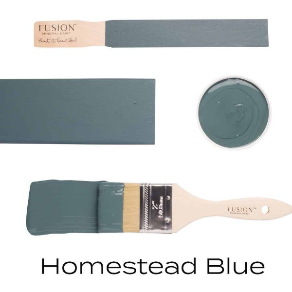 fusion paint meubelverf kwast en kleur homestead blue