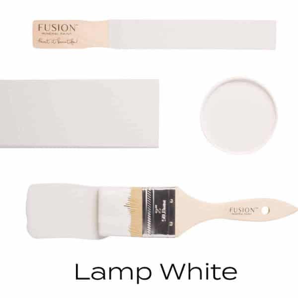 fusion paint meubelverf kwast en kleur lamp white
