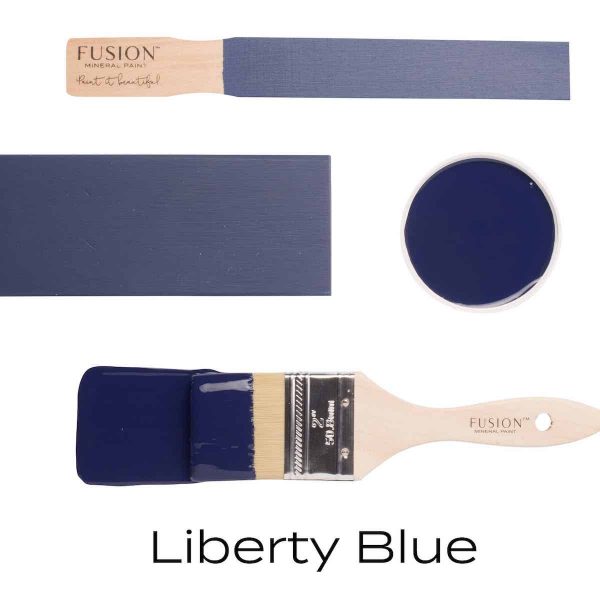 fusion paint meubelverf kwast en kleur liberty blue