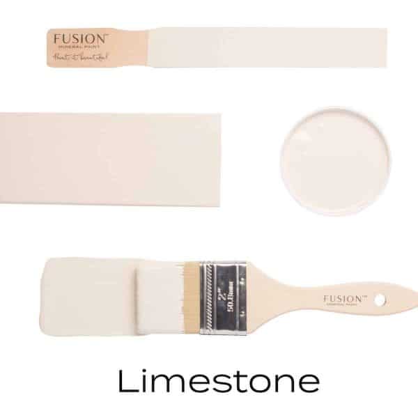 fusion paint meubelverf kwast en kleur limestone