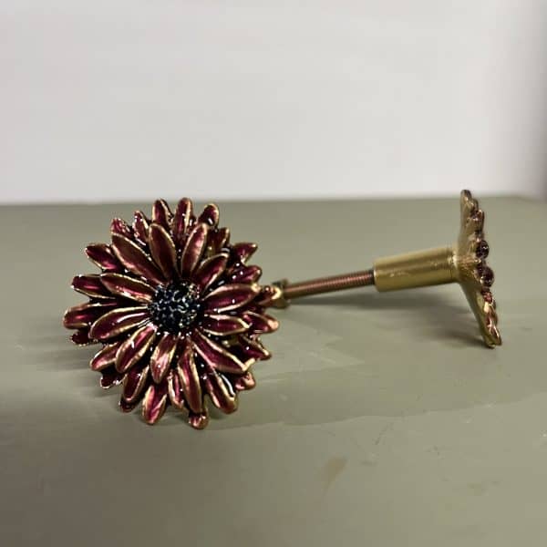 meubelknop chrysant diep roze