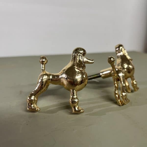 meubelknop poedel goud
