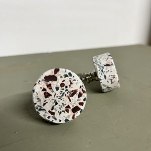 meubelknop terrazzo wit