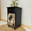 nachtkastje coal black zwart gepimpt fusion paint