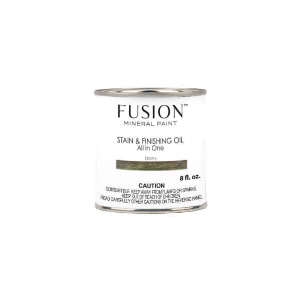 stain and finish oil ebony zwart fusion paint harde afwerking